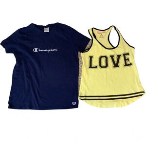 Women’s champion t-shirt & Emme Jordan Racer Back Tank Top Size Small
